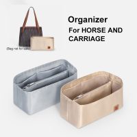 Satin Cloth Insert Bag For HORSE AND CARRIAGE Womens Luxury Tote Organizer Makeup Handbag Linner Storage Travel Inner Bags