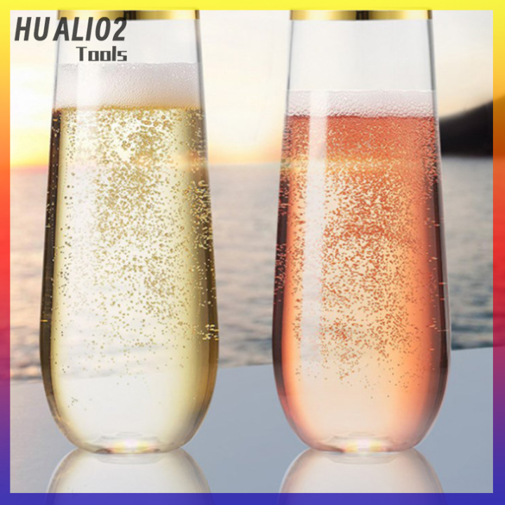 huali02-270มล-ถ้วยแก้วทัมเบลอร์ไวน์แดงแตกแตกแก้วไวน์พลาสติกไม่แตก