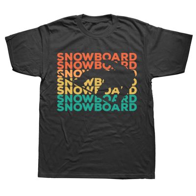 Funny Retro Vintage Snowboarding Snowboarders T Shirts Graphic Cotton Streetwear Short Sleeve Birthday Gift Summer Style T-shirt XS-6XL