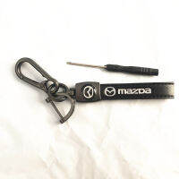 ใหม่หนังสีดำของขวัญพวงกุญแจ Lanyard Quick Release พวงกุญแจสำหรับ Mazda X1