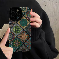 เคสโทรศัพท์ลายดอกไม้แบบคลาสสิกสำหรับ iPhone 14/13/12/11 Pro Max 12 13 Mini 6 6S 7 8 Plus X XR XS Max เคสโทรศัพท์แบบนิ่มกันกระแทกแฟชั่นที่สร้างสรรค์เคสโทรศัพท์ผิวสัมผัสหนังพร้อมคลุมทั้งหมดฝาครอบป้องกันกล้องเลนส์