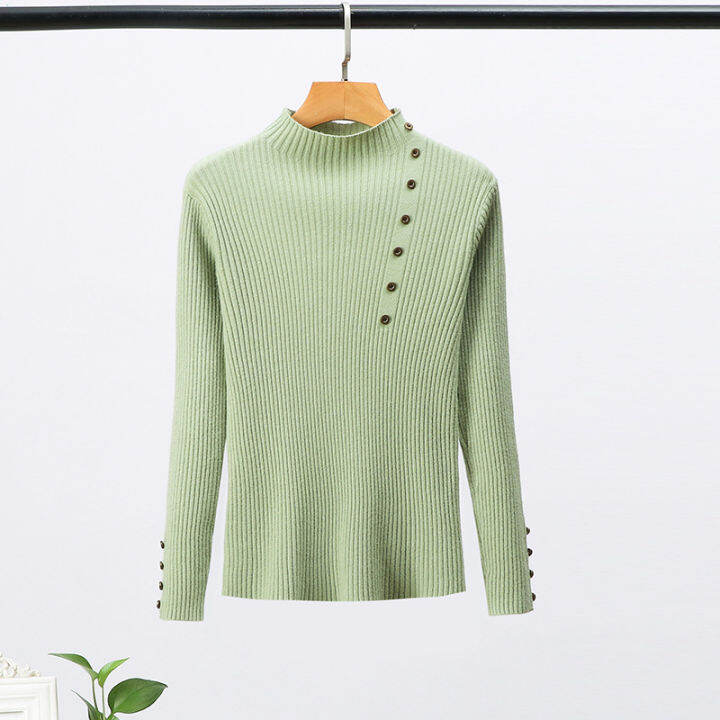 turtleneck-solid-color-bottoming-sweater-women-fashion-simple-long-sleeve-slim-knit-sweater-pullover-female-spring-autumn