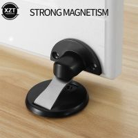 Strong Magnetic Door Stop 304 Stainless Steel Door Stopper Hidden Door Holders Catch Floor Nail-free Doorstop Furniture Hardware Decorative Door Stops