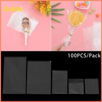 OSIDE 100PCS/Pack ของขวัญ ปาร์ตี้ซัพพลาย กระดาษแก้ว กระเป๋าอมยิ้ม บรรจุภัณฑ์คุ้กกี้ ถุงขนม ขนมหวานกระเป๋า