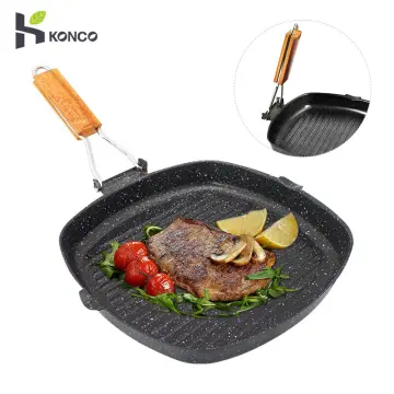 Cast Iron Roti Tawa, Double Handled Cast Iron Crepe Pan For Dosa Tortillas,  Nonstick Round Griddle Grill Pan For Bbq, Round Bbq Griddlewith Handle,  Outdoor Indoor Grill Pan, Multifunctional Stove Plate For