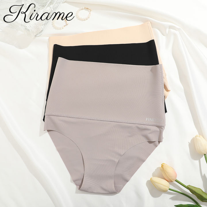 Kirame High Waist Briefs Black Slimming Body Shaper High Waist Seamless  Panty Underwear Antibacterial Intimates Lingerie Shapewear Panties
