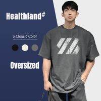 เสื้อสเวตเตอร์เสื้อยืดหลวมสำหรับผู้ชาย {Lambo Clothing} Healthland เสื้อยืดแห้งเร็วทรงหลวมสำหรับผู้ชาย