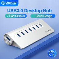 ORICO USB HUB Aluminum Multi 7 10 Port USB 3.0 HUB High Speed Splitter with 12V Power Adapter ForMacbook Computer Accessories