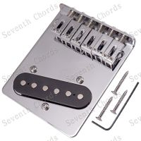 WK-Chrome 6 Flat Saddle Guitar Bridge &amp; Pickup for TL Electric guitar.(3 Screws hole)