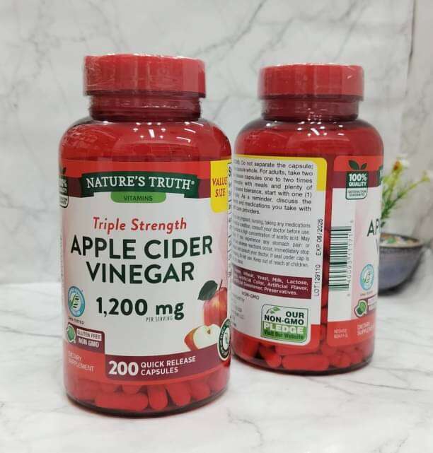 Nature's Truth Apple Cider Vinegar Capsules Nature’s Truth Apple Cider Vinegar capsules | Lazada.co.th