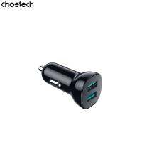 Choetech Dual USB-A QC3.0 36W Car Charger ที่ชาร์จในรถเกรดพรีเมี่ยมอุปกรณ์ที่รองรับ Usb-A (ของแท้100%)