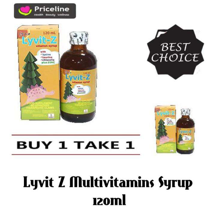 BUY 1 TAKE 1 LYVIT Z MULTIVITAMINS syrup with Lysine Taurine Chlorella