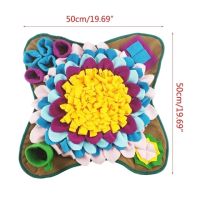 สัตว์เลี้ยงสุนัข Snuffle Mat จมูกกลิ่นการฝึกอบรม Sniffing Pad สุนัขปริศนาของเล่นชามให้อาหารอาหารพรมล้างทำความสะอาดได้ของเล่นสุนัขเตรียมจัดส่ง