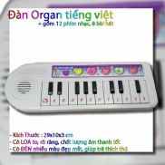 Hình Thật Đồ Chơi Đàn Orange Tiếng Việt  12 phím nhạc, 8 bài hát tặng kèm