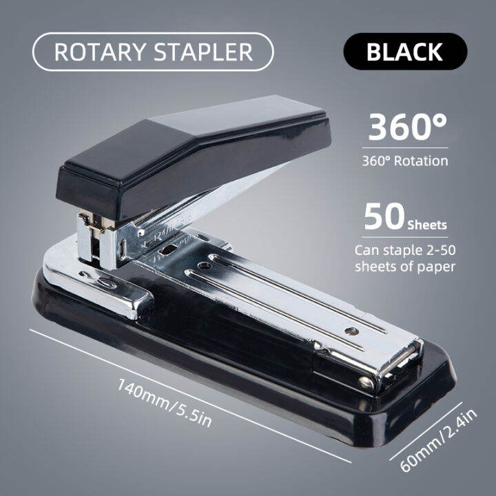 360 Degrees Rotary Stapler Heavy Duty Eight Orientations Manual