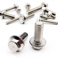 M4 M5 M6 M8 M10 M12 304 Stainless Steel Metric Thread GB5787 Hexagon Head with Serrated Flange Cap Screw Hex Washer Head Bolt Nails Screws Fasteners