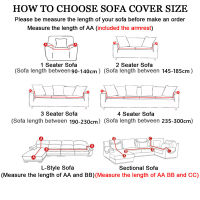 Stretch Sofa Cover Slipcover Printed L Shape Corner Couch Cover for Living Room Elastic 1234 Seater Armchair Protector