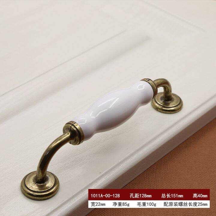 european-style-modern-minimalist-zinc-alloy-ceramic-handle-cabinet-single-hole-pulls-pastoral-furniture-cabinet-door-handles