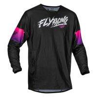 Fly Racing จักรยานเสือภูเขาจลน์ Khaos สำหรับผู้ชายเสื้อเจอร์ซีย์นักปั่นแขนยาวมีรูระบายอากาศสำหรับเยาวชน