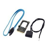 Mini Sata to 7Pin Sata Extension Adapter mSATA to Sata Converter Card for 2.5 3.5 SSD with 50CM Sata Cable