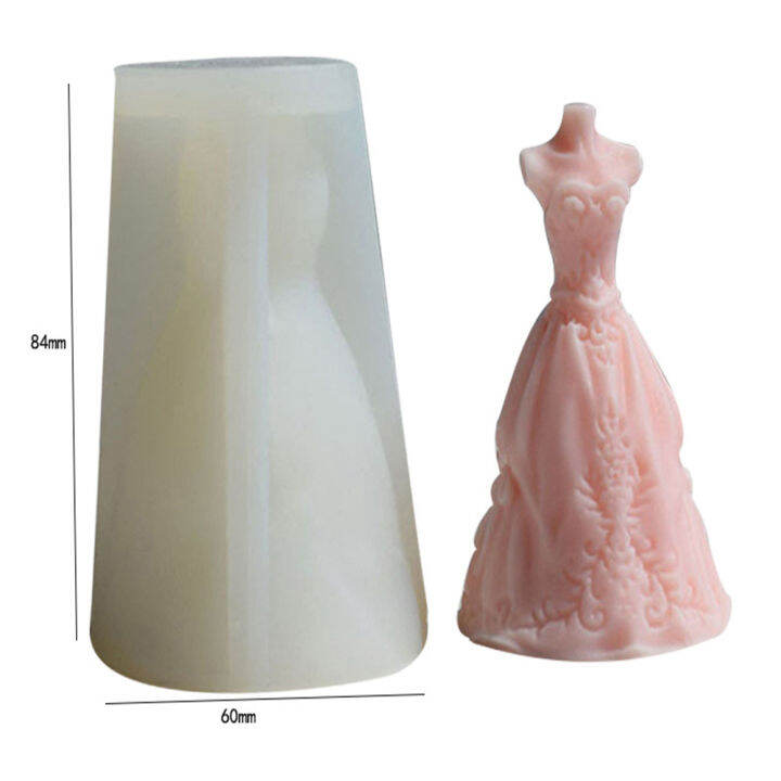 scented-candle-diy-handmade-tools-create-beautiful-princess-wedding-dress-designs-mousse-mold-candle-mold