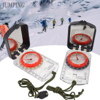 Portable Luminous Compass With Mirror Waterproof Multifunctional For Outdoor Exploration Hiking Climbing