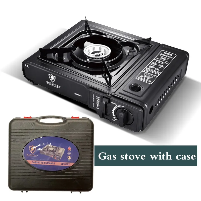 Portable Camping and Outdoor Butane Gas Stove Dual Flame 11，000