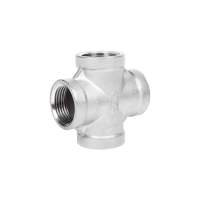 สี่ทางเกลียวใน CITY SUS 304 1 นิ้วFPT CROSS TEE PIPE FITTING CITY SUS 304 1IN **คุ้มที่สุดแล้วจ้า**