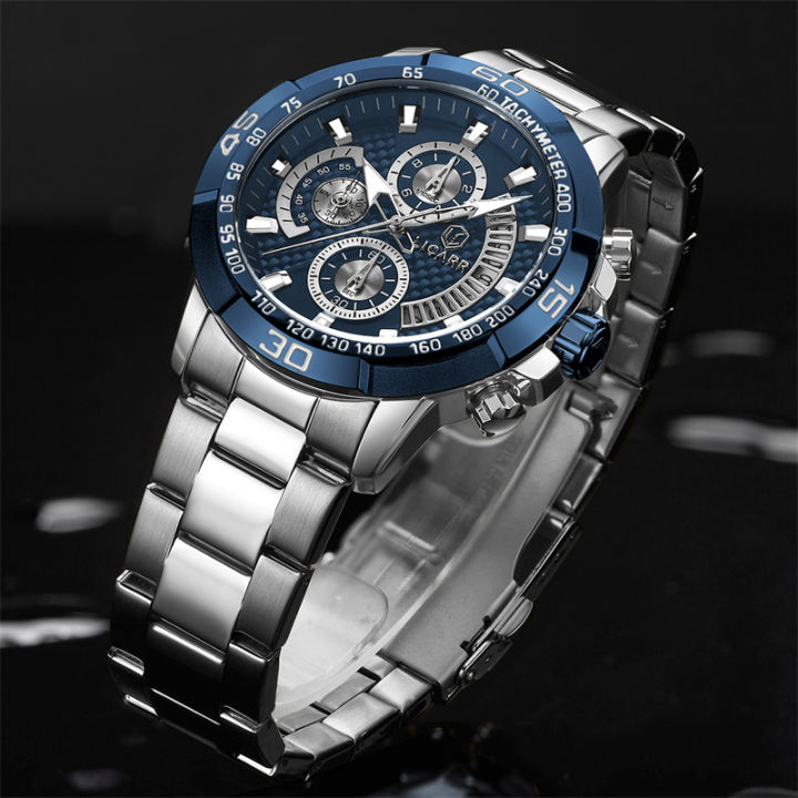 LICARR Top Brand Men's Watches Bussiness Classic Quartz Watch Calendar ...