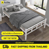 Aolike เตียงพับคุณภาพสูง( Width：2.5 /3.2 /5ฟุต)รับน้ำหนักได้มาก แข็งแรงทนทาน สไตล์มินิมอลทันสมัย 5ฟุตเตียงนอนพับได้/one year warranty