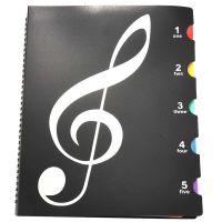 Music Folder Holder Writable Musicians Treble Clef Sheets Piano Choir Paper Store Read Psalm Song Recitals Concert Protector 20 Page Portable Student Organizer