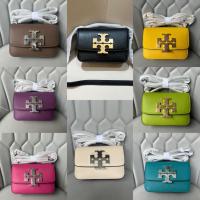 2023 new Tory burch TB Eleanor Small 8 Colors Leather Box Bag Convertible Shoulder Bag Crossbody Bag