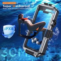 Diving Phone Case Phone Case Underwater Photo Video Photography Waterproof 98FT/30M for 14/13 Pro Max Series