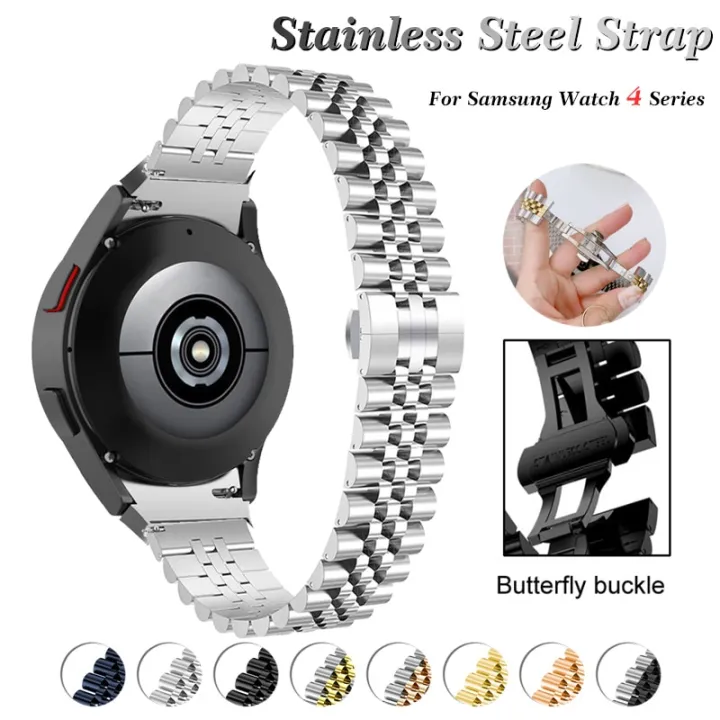 20mm Stainless Steel Strap For Samsung Galaxy Watch 4 44mm 40mm Metal