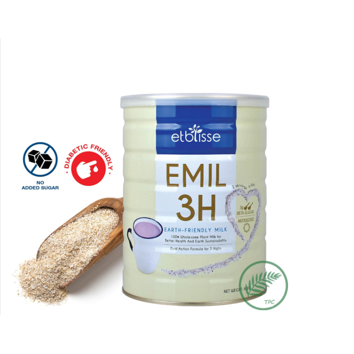 Etblisse Emil 3H Purple Oat Bran Milk (HALAL) 600g Lazada