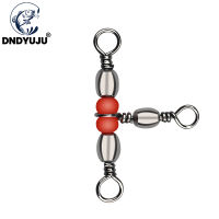 DNDYUJU 10/20/ชิ้น/ล็อต Rolling Swivel Fishing Connector แบริ่ง Barrel แหวน 3 Way Fishhook Lure Line พร้อมลูกปัด Fishing Tackle-SLPPP STORE