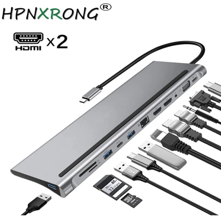 Docking Station Triple Monitor สำหรับ Macbook Air M1 & Windows