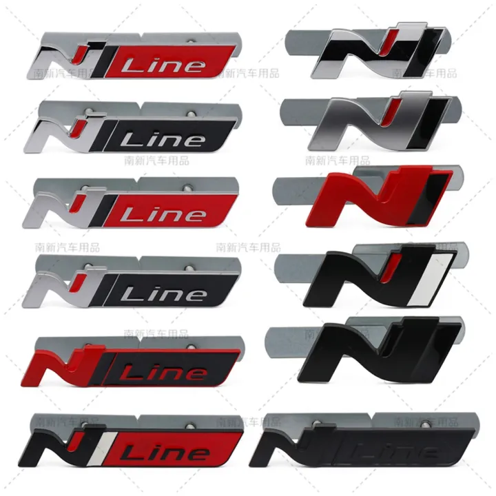 Front Grille Car N Line Nline Badge Emblem Decal for Hyundai I30 2021 ...