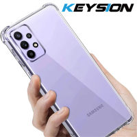 KEYSION Luxury ซิลิโคนสำหรับ Samsung Galaxy A72 A52 A42 A32 4G 5G Case Fro Galaxy A02 A02s A12 A31 A11 A21s Galaxy A01 Core Fundas ใสปกหลังป้องกัน