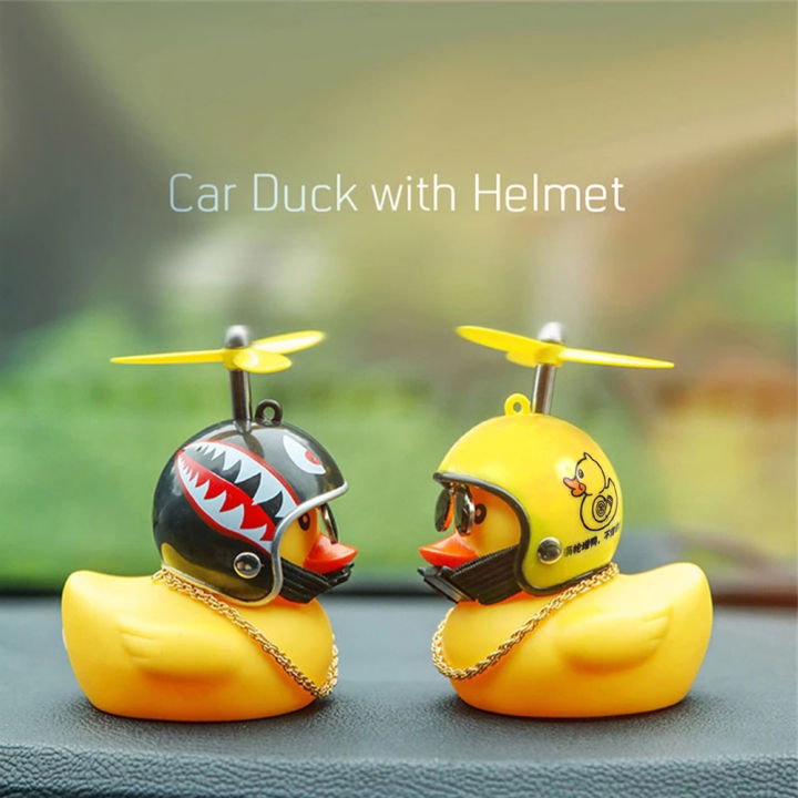 Duck Toy Car Ornament Yellow Duck Car Dashboard Decorations with