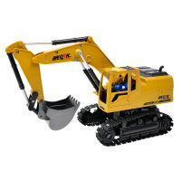 1:24 2.4กิกะเฮิร์ตซ์8ช่อง RC อัลลอยรถขุด Bulldozer การควบคุมระยะไกลรถบรรทุกรถตักยานพาหนะจำลองวิศวกรรมยานพาหนะรุ่นของเล่น