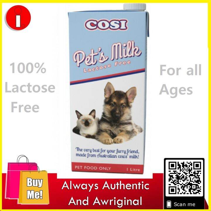 COSI Pets Milk UHT for Dogs Cats and Puppy 100 Lactose Free 1L from WA