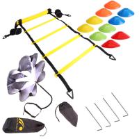 Speed Footaball Agility Ladder Training Equipment Set with Resistance Chutes Outdoor Sports Accessories Training Equipment