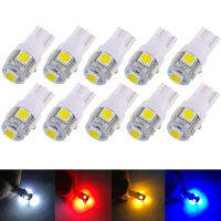 10PCS T10 194 168 w5w Led Car Lights 5050 5smd Super White Red Yellow Bulb Parking Bulb Auto Wedge Clearance Read Lampada