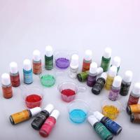 24 สี 10ml โปร่งใสอัญมณีอีพ็อกซี่เรซิ่นสีคริสตัล UV EPOXY เรซินแม่พิมพ์สี DIY เครื่องประดับทำหัตถกรรมสี DYE-GSDDA