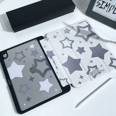 Fashion Star เคส Pro ป้องกัน Ipad 11นิ้วหมุนได้อะคริลิคสีขาวพับ4สาม10th รุ่น5แท็บเล็ต10.2แอร์