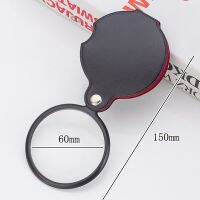 +【‘ Mini Magnifier 8X Foldable Pocket Magnifier Portable 50Mm Jewelry Reading Magnifying Glass Loupe