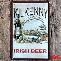 ป้ายดีบุกโลหะ Kilkenny ผับบาร์เบียร์ไอริชย้อนยุควินเทจ0707คาเฟ่โปสเตอร์