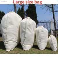 ♤☄ 31x47Inch Cotton Storage Bag Dirty clothes bag for Grocery Clothes Toys Food Big Capacity Dustproof Pouch Home Organizer Recycle