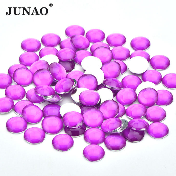 8mm-12mm Violet Color Glass Crystal Sew on Rhinestone Set Flatback